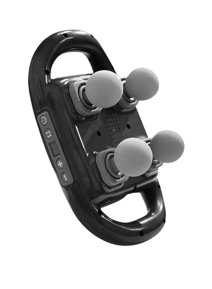 جهاز تدليك ب 4 رؤوس على شكل كور للمساج و6 أوضاع لمعالجة الأنسجة العميقة وتخفيف آلام الظهر والرقبة والساقين والكتفين. - Image 2